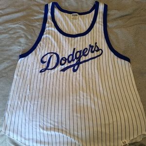 PINK LA Dodgers Pinstripe Tank Size Medium
